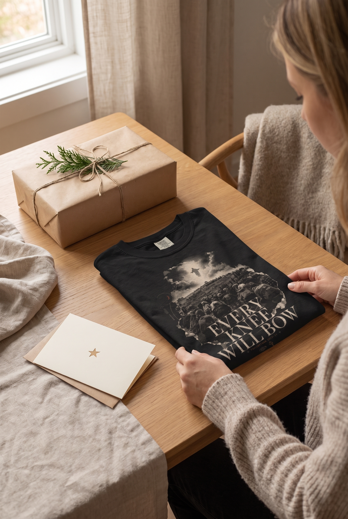 Christian gift featuring Every Knee Philippians 2:10 shirt