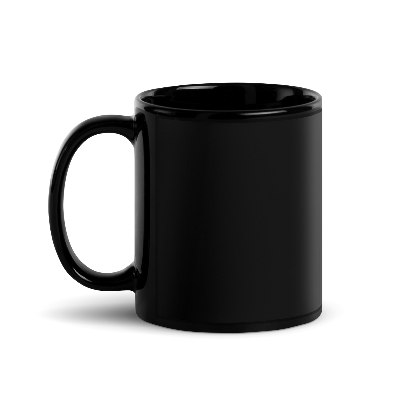 Jesus Paid It All Ephesians 2:8–9 Black Christian Mug – 11 oz — black, left-handle view