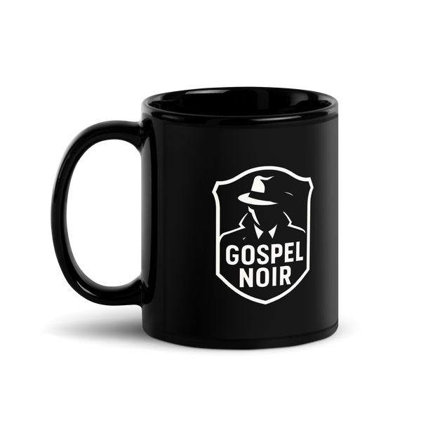 Gospel Noir black 11 oz Christian ceramic mug product view