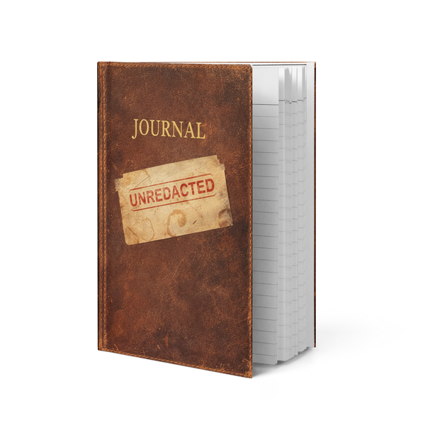 Gospel Noir Unredacted Journal – Hardcover Evidence Edition — white, product view