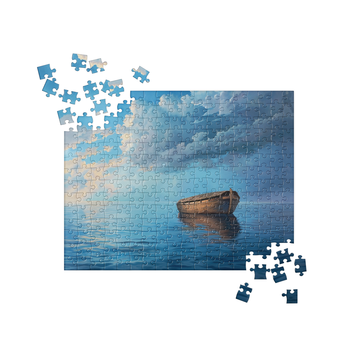 Noah’s Ark in Calm Waters Christian Jigsaw Puzzle – 252 Pieces — front view
