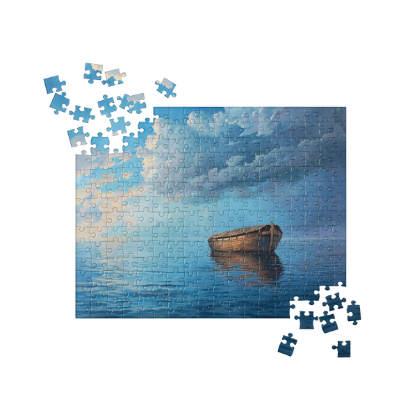 Noah’s Ark in Calm Waters Christian Jigsaw Puzzle – 252 Pieces — front view