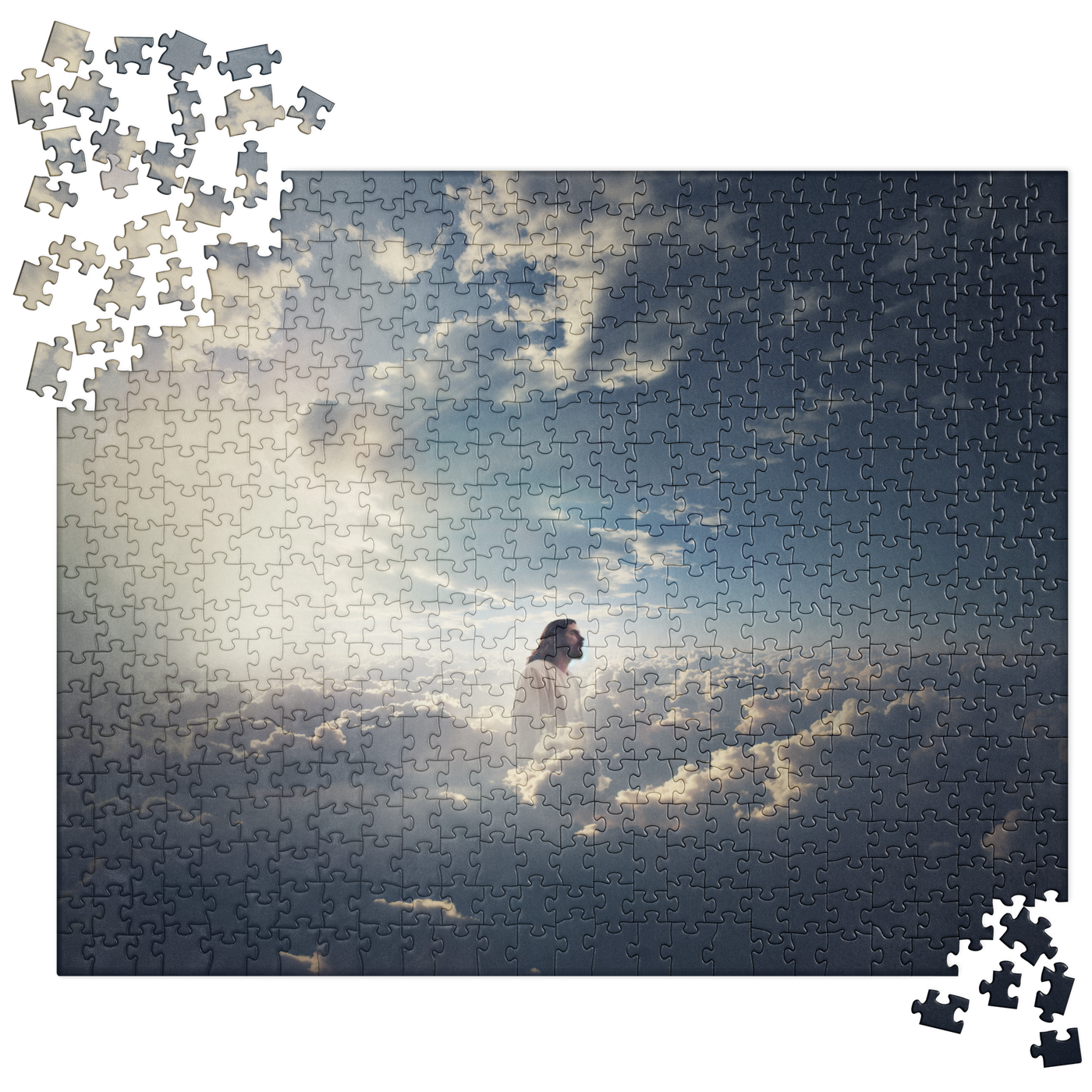Jesus Overlooking the World Christian Jigsaw Puzzle – 520 Pieces — product view 2