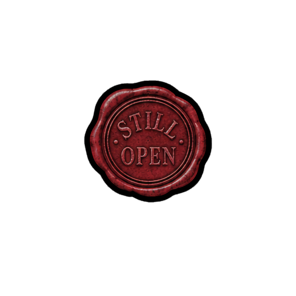 Still Open Gospel Noir Christian 3-inch vinyl sticker