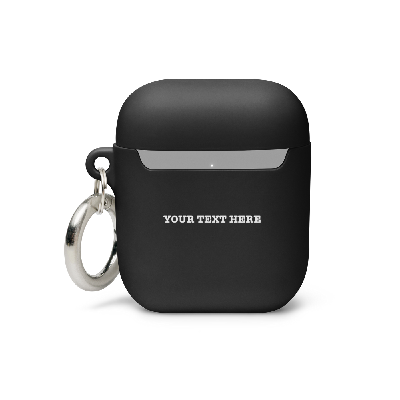 Gospel Noir AirPods protective case — black AirPods case, rear detail
