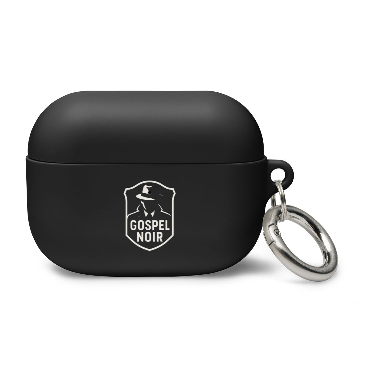 Gospel Noir AirPods Pro protective case — black, front view