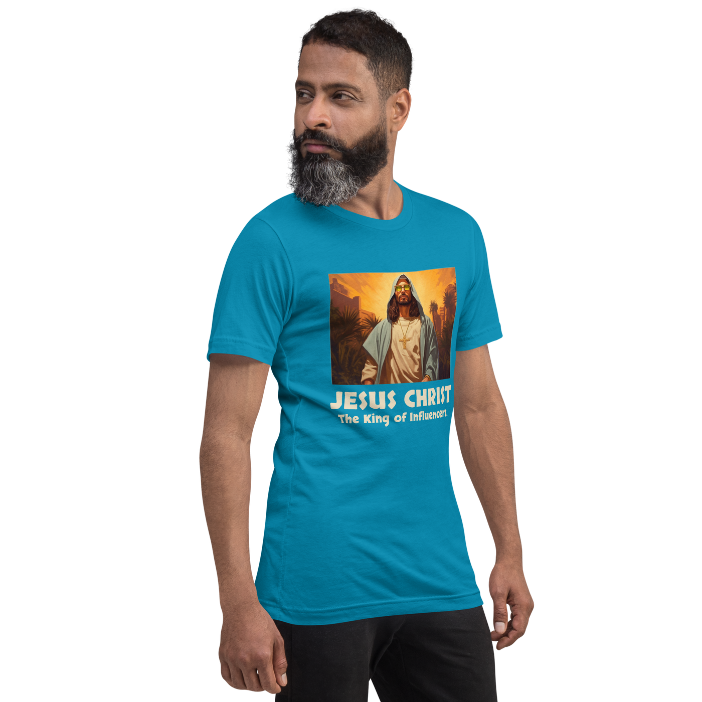 Jesus: King of Influencers Christian Graphic T-Shirt — front view 10