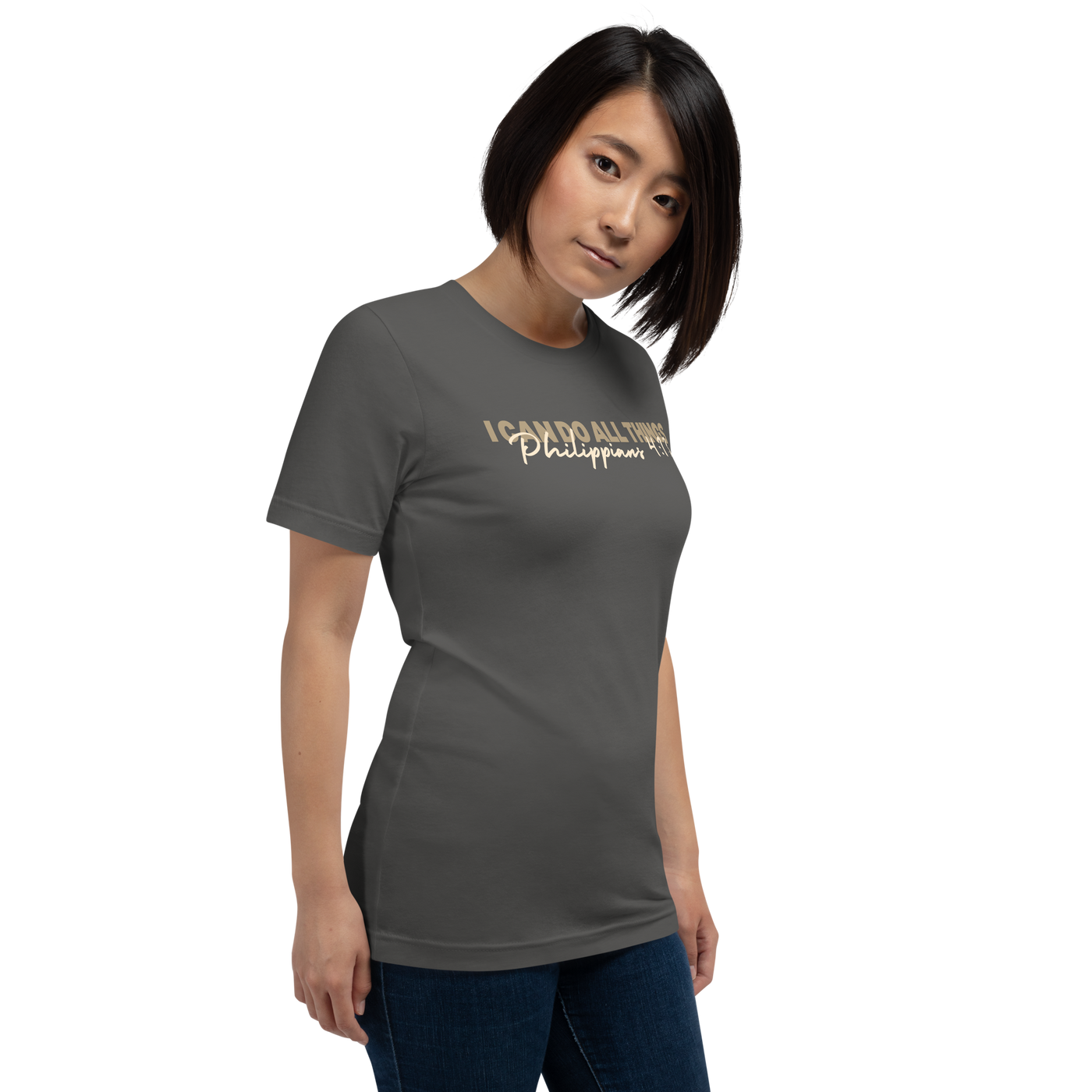 I Can Do All Things Philippians 4:13 Christian T-Shirt — front view 2