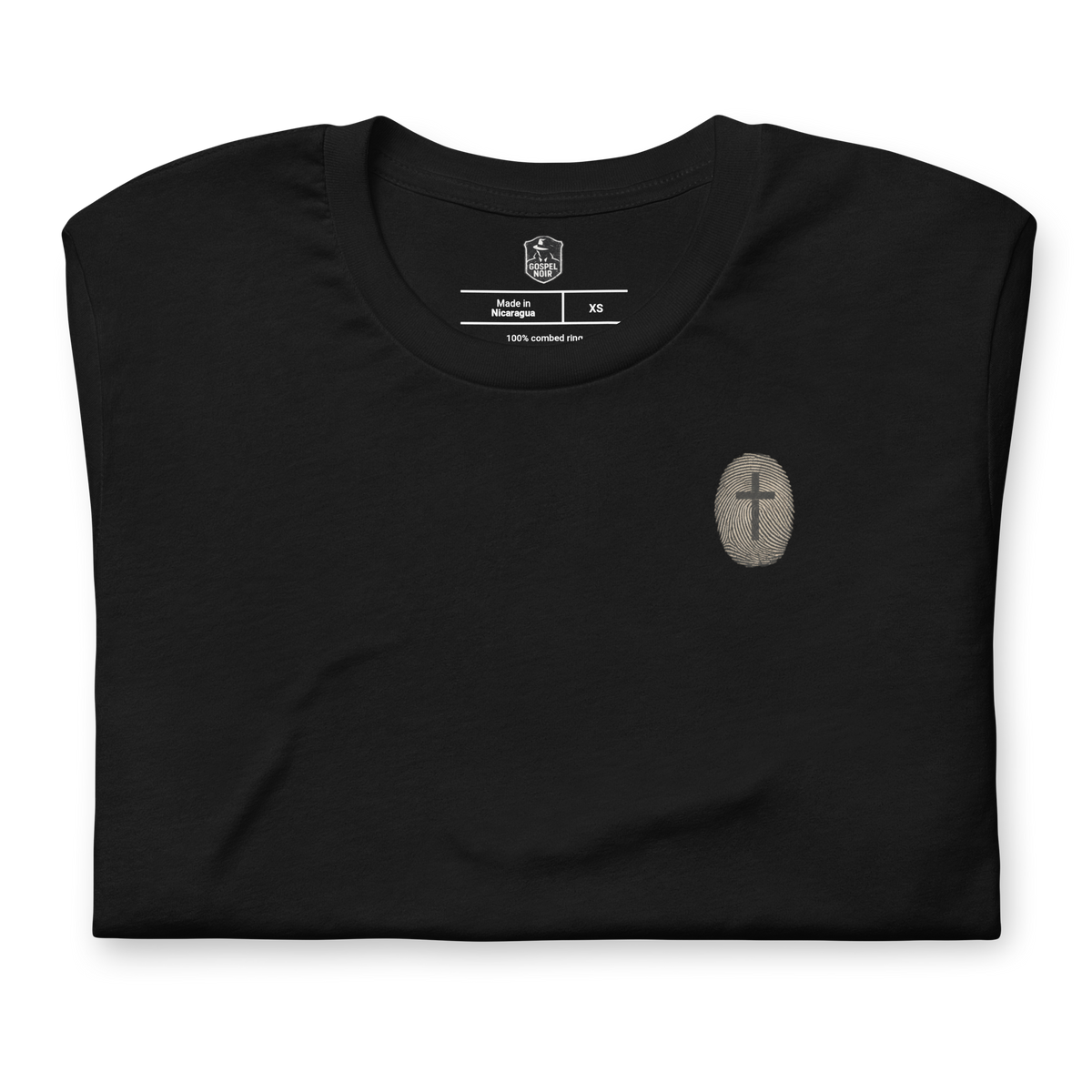 Unsolved? He Is Risen Christian T-Shirt – Black — black, product view