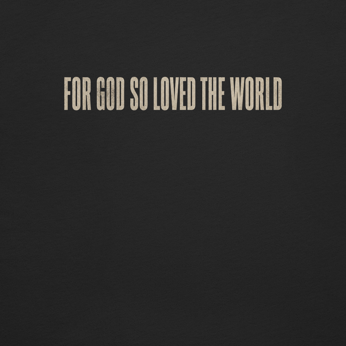 Case Closed: Risen John 3:16 Christian T-Shirt — black, back view 2