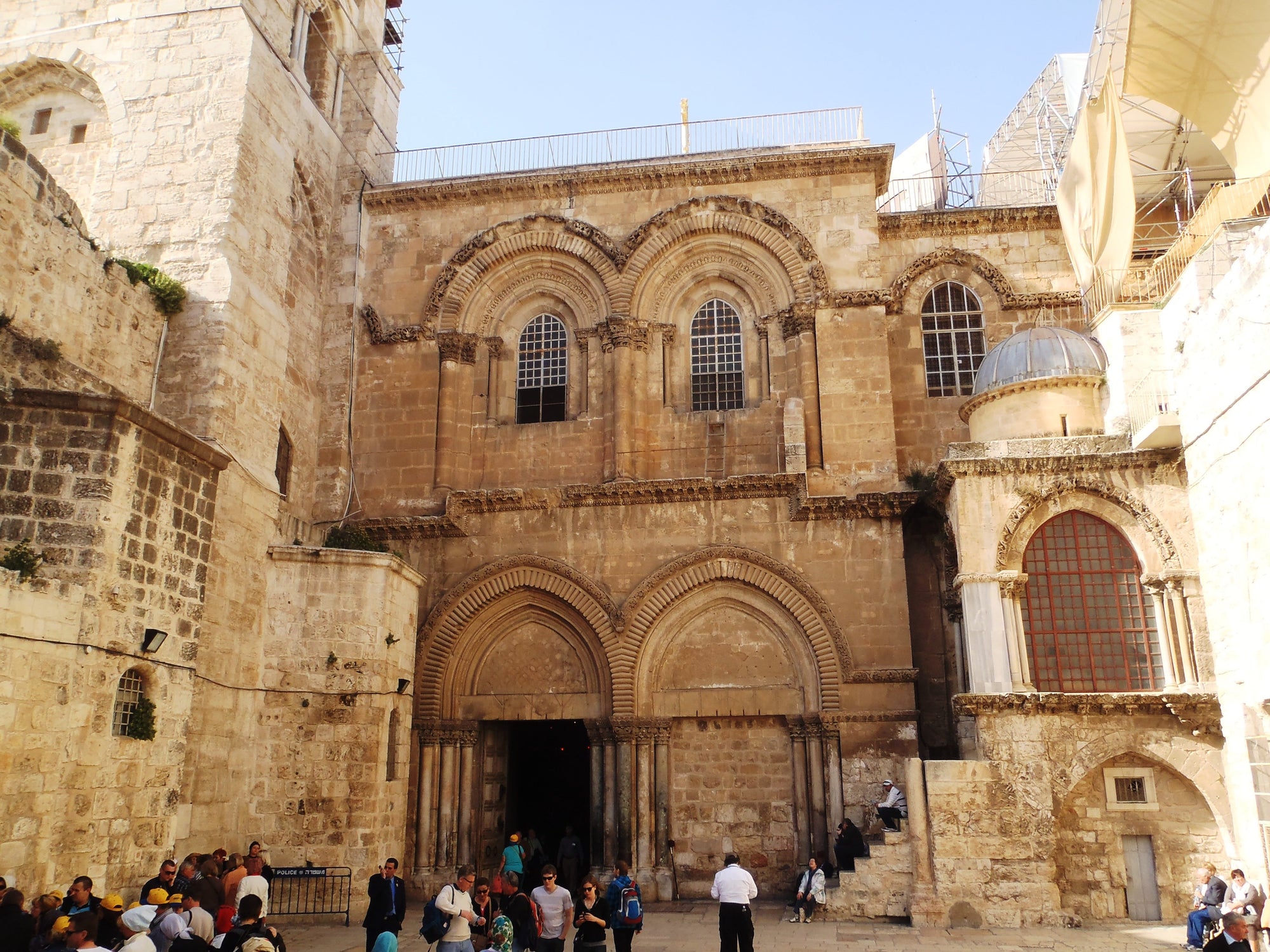 Church of the Holy Sepulchre in Jerusalem, traditional site of Jesus' crucifixion and burial