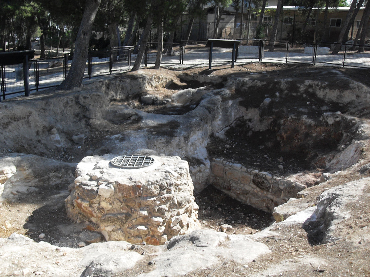 Fourth shaft of Jerusalem’s Lower Aqueduct at Armon Hanatziv, photographed in 2009; context image.