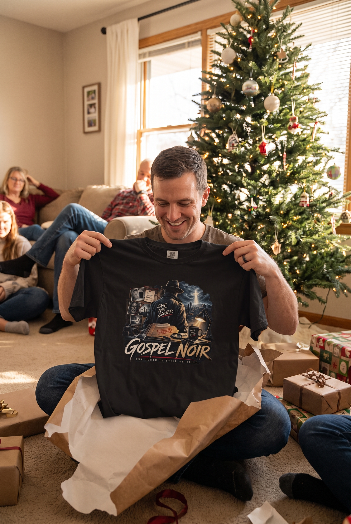Christian Christmas gift featuring The Case Is Still Open shirt