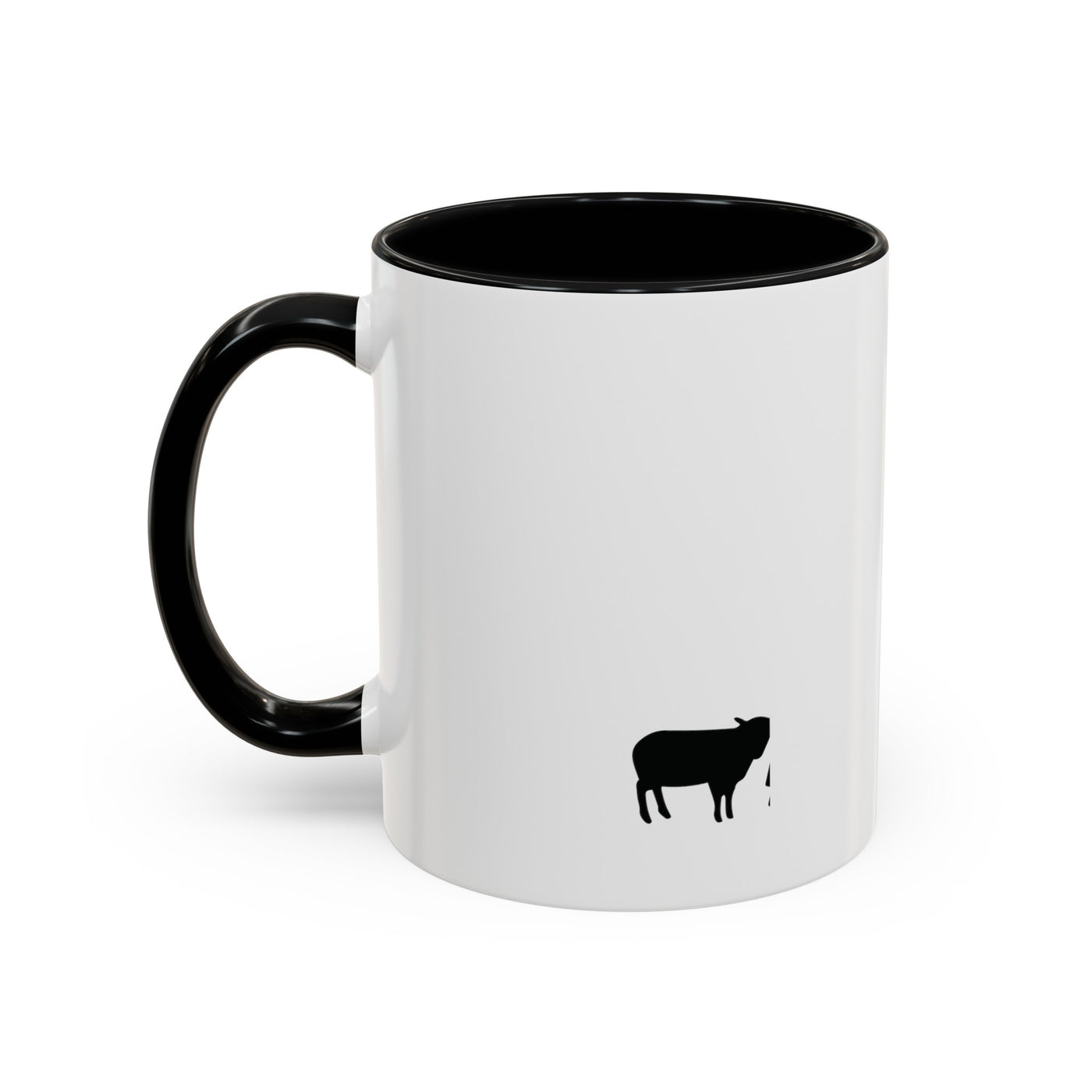 Jesus and the Sheep Accent Christian Mug – 11 oz — white, back view