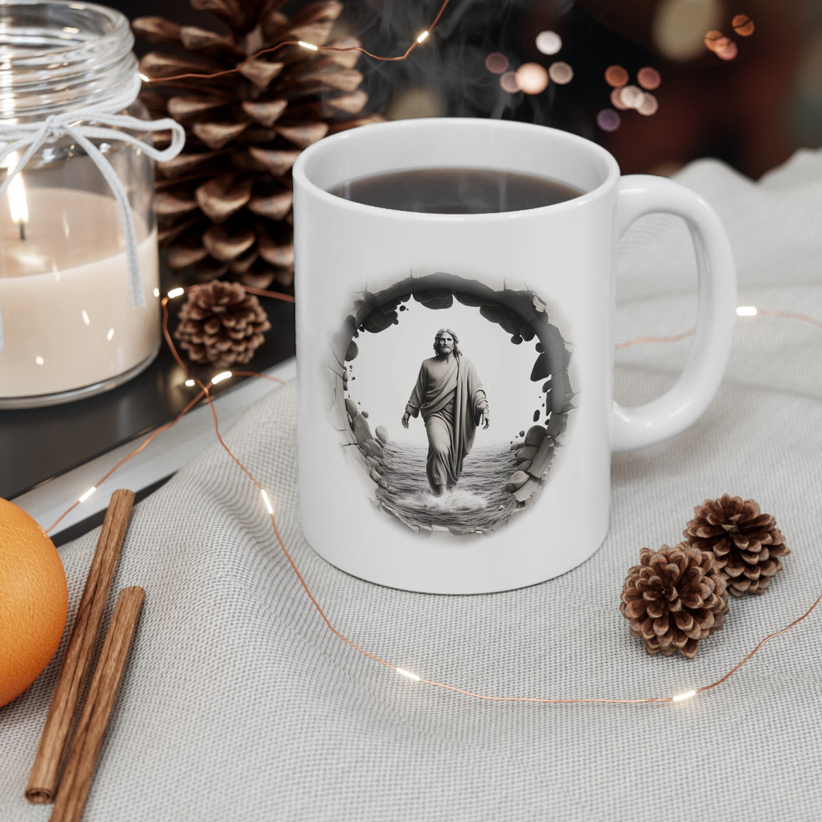 Jesus Breakthrough White Christian Mug – 11 oz — white, product view