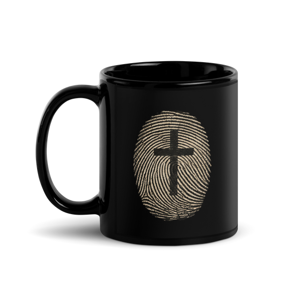 Unsolved? He Is Risen Black Christian Mug – 11 oz — black, left-handle view