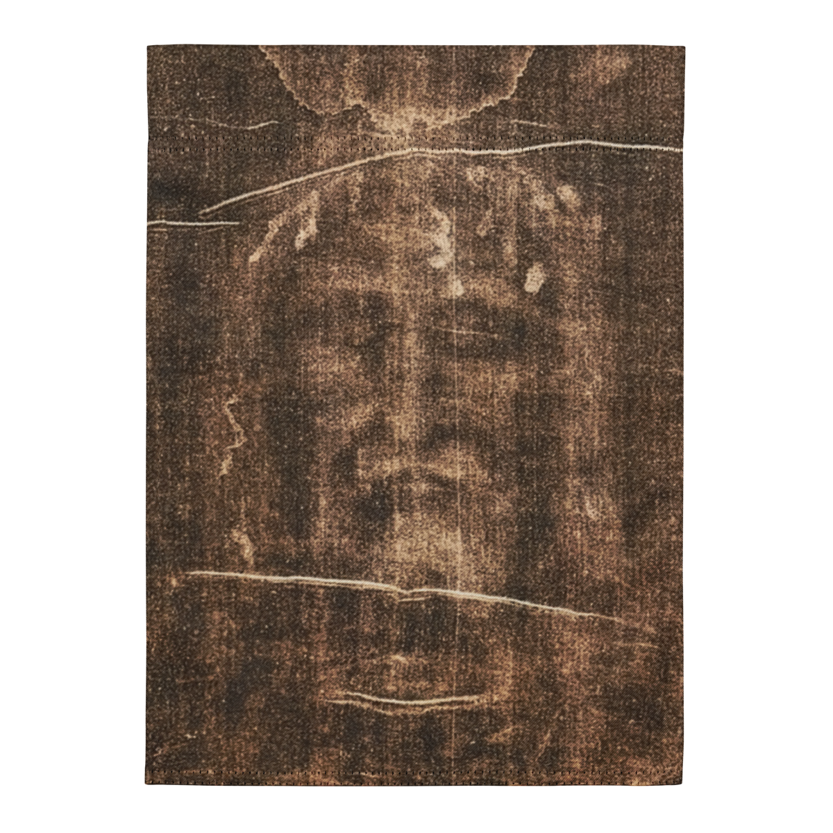Jesus Face Christian garden flag — 12 × 17 inch, front view