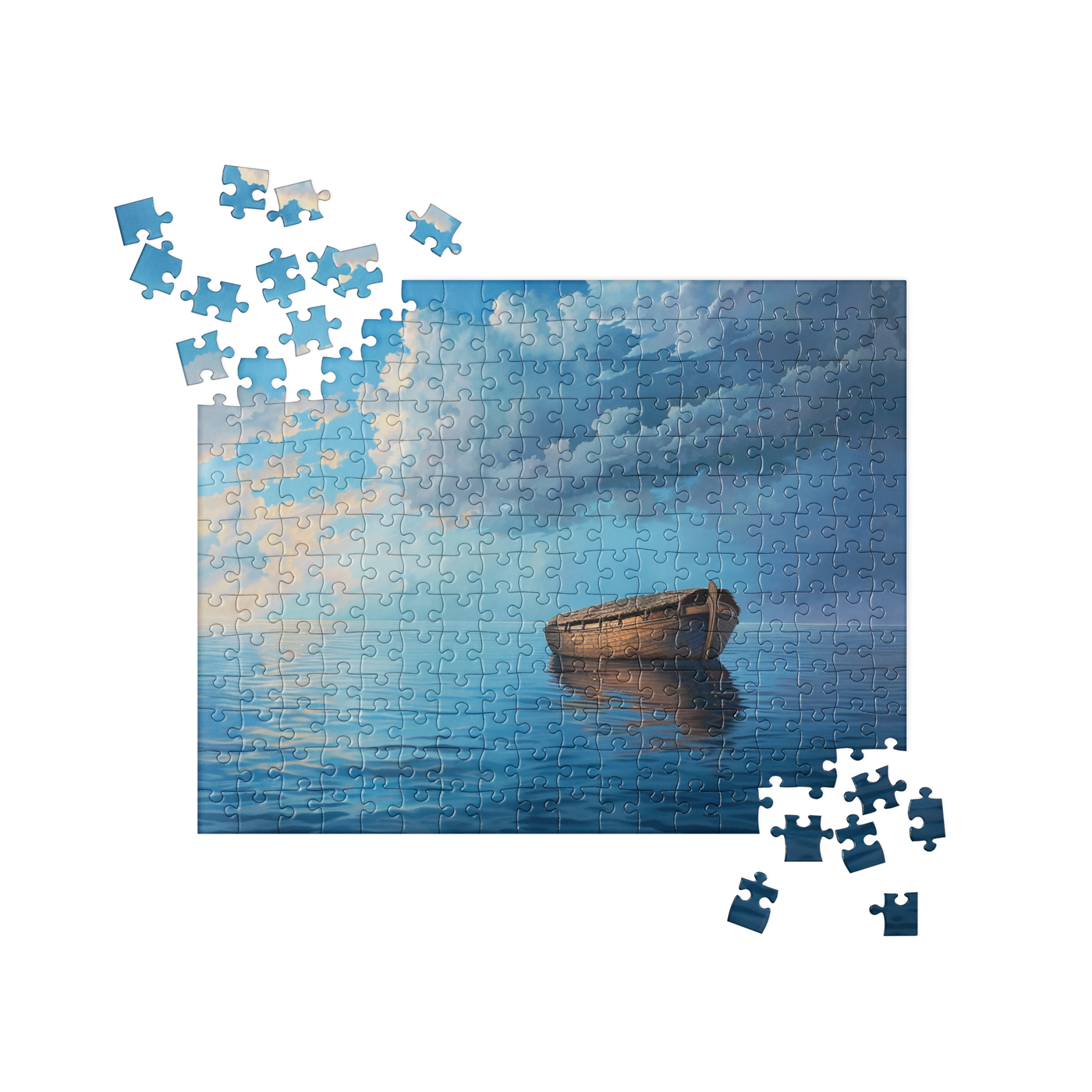 Noah’s Ark in Calm Waters Christian Jigsaw Puzzle – 252 Pieces — front view
