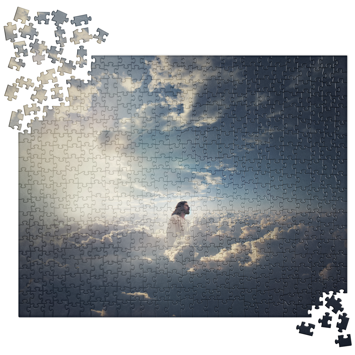 Jesus Overlooking the World Christian Jigsaw Puzzle – 520 Pieces — product view 2