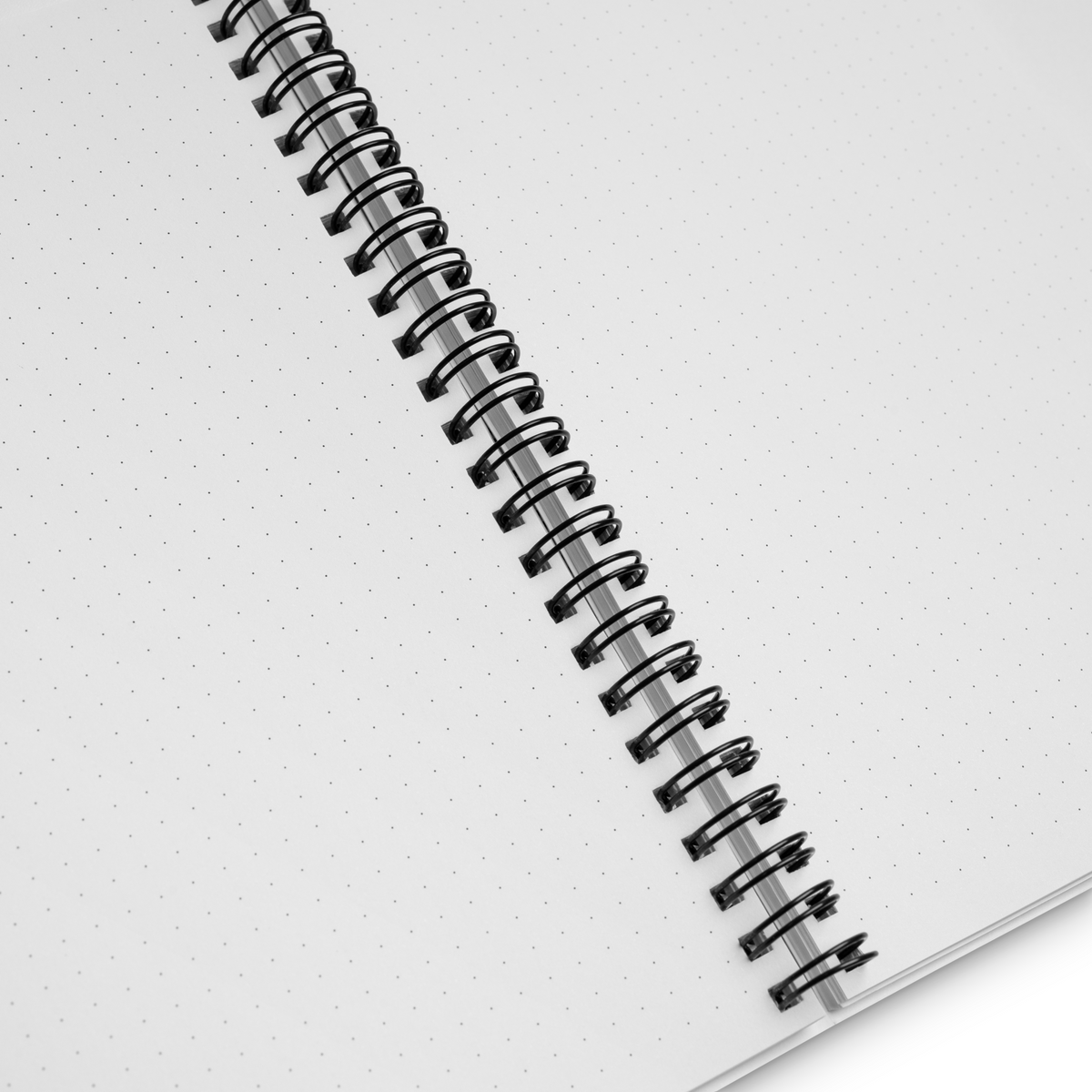 Gospel Noir Investigation Journal – Dotted Spiral Notebook — open pages