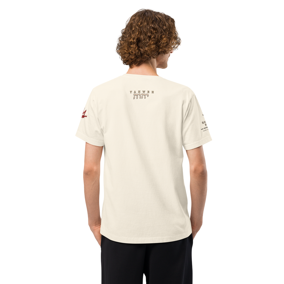 His Enemies Wrote It Down oversized historical Jesus apologetics T-shirt with Gospel Noir evidence design.