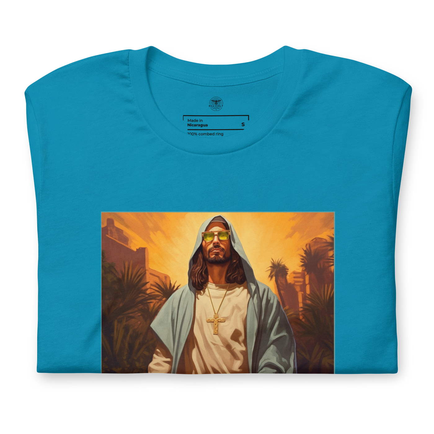 Jesus: King of Influencers Christian Graphic T-Shirt — front view 5