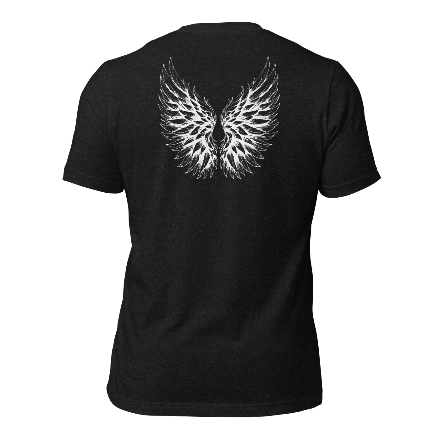 Jesus: King of Influencers Christian Graphic T-Shirt — black, back view 3