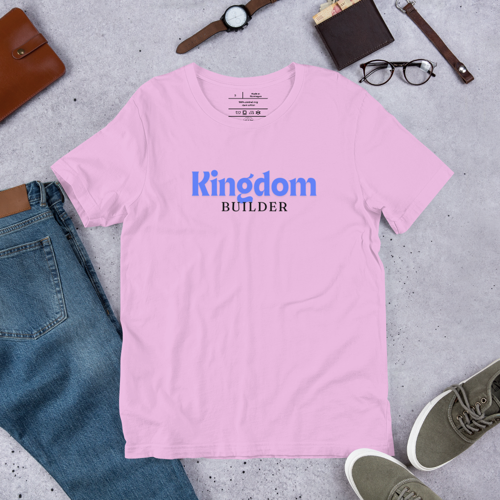 Kingdom Builders 1 Corinthians 3:9 Christian T-Shirt — white, product view