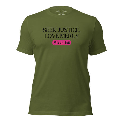 Army of Faith Ephesians 6:11 Christian T-Shirt — army green, product mockup. Gospel Noir Christian T-shirt by Heavenly Crafted, Christian streetwear