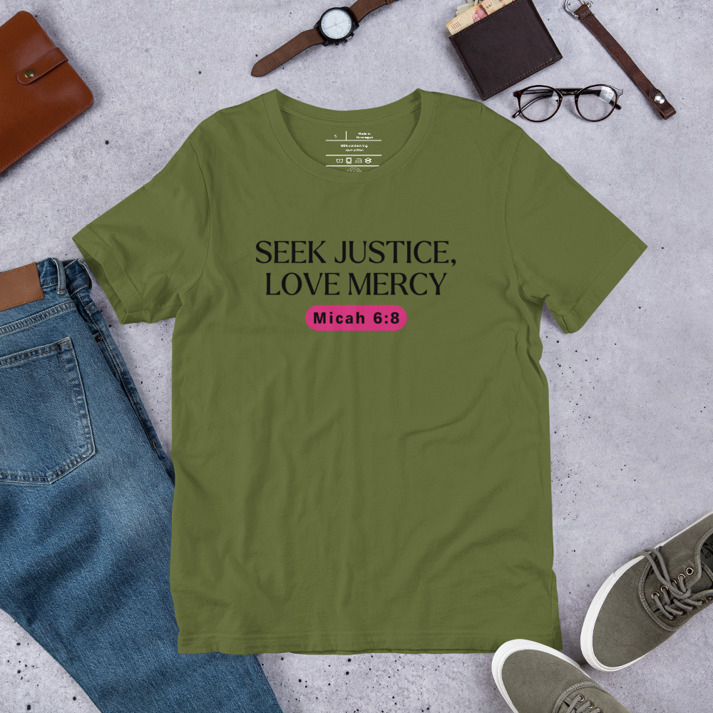 Army of Faith Ephesians 6:11 Christian T-Shirt — army green, product mockup 2