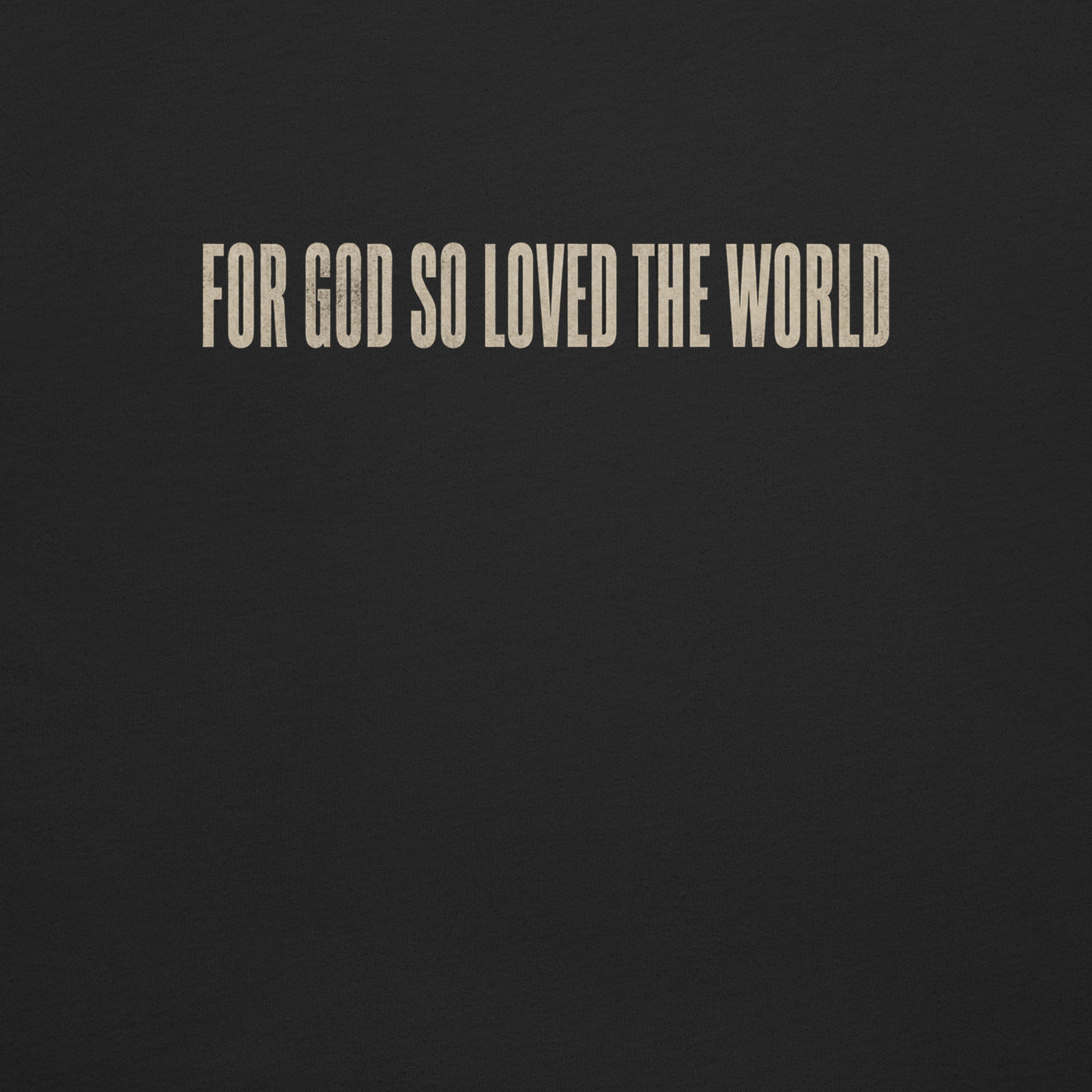 Case Closed: Risen John 3:16 Christian T-Shirt — black, back view 2