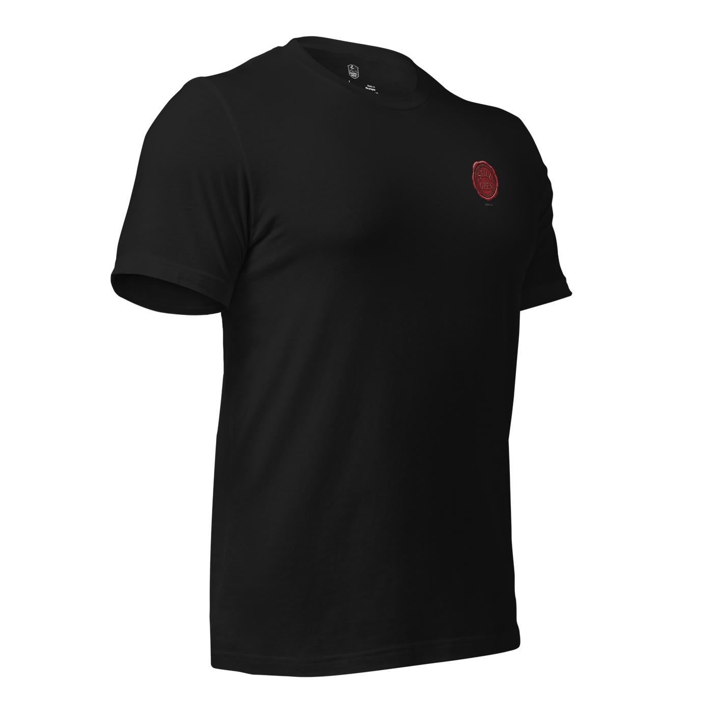 Still Open John 3:16 Christian T-Shirt – Vintage Black — vintage black, right-side view